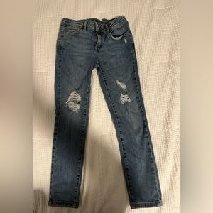 Girls ripped jeans